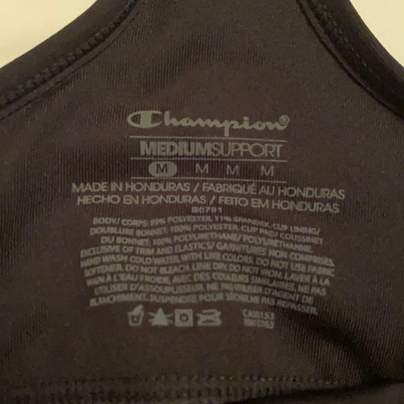 Black Sport Bra - Picture 3 of 3